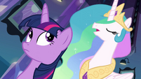 Princess Celestia addressing Twilight about her task EG