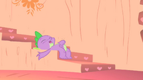 Spike falls asleep on the stairs S1E24