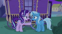 "Our best bet is to get to the Crystal Empire before the changelings do. That way we can—"