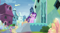 Starlight looking back to Spike S6E1