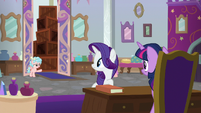 Cozy asking about Rarity's sewing machines S8E16