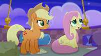 Fluttershy "it's getting darker" MLPRR