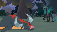 Male Ophiotaurus falls unconscious S9E8.png (894 KB) Male Ophiotaurus falls unconscious S9E8