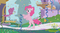 Pinkie Pie dreaming of being happy at the gala S1E3