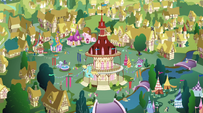 A beautiful day in Ponyville.