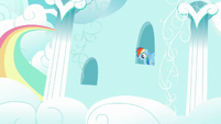 Rainbow appears in her house window S6E15