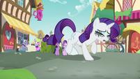 Rarity crying and running away from cafe S7E14