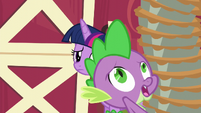 Spike losing his balance S6E10
