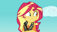 Sunset Shimmer looking over at her friends EGFF