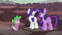 Twilight and Rarity nod to each other S6E5