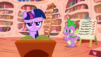 Twilight disturbed by Spike S1E06