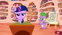 Spike, now is not the time.