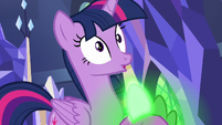 Twilight notices Spike's scales start glowing S7E15