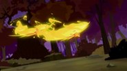 -Flaming phoenixes chase after Spike S2E21