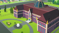 Bird's-eye view of Canterlot High School EGFF