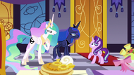 Celestia and Luna accept Starlight's challenge S7E10