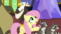Fluttershy "better off up in one of the towers" S6E21