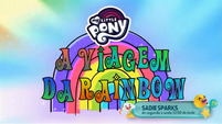 Rainbow Roadtrip title card - Portuguese (Brazil)