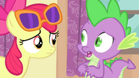 Spike "they had to go help Rarity get Sapphire Shores'" S4E19