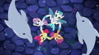 Terramar and CMC in a seapony circle S8E6