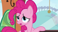 Pinkie Pie apologizing to Maud S4E18