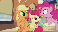 Pinkie says "we do that too!" again S5E20