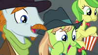 Ponies staring at Bloofy in awe S9E22