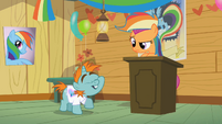 "I think the word 'awesome' is played out! Rainbow Dash deserves better!"