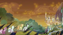 Sombrafied ponies marching on Canterlot S9E2