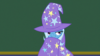 Trixie wraps herself in her cloak S8E15