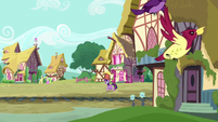 Twilight Sparkle trotting through Ponyville S6E22