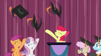 Adult Crusaders toss their graduation caps S9E22