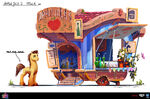 Applejack-themed food truck design by Fabia Sans