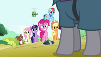 From this perspective, it looks like they met Rarity for the first time.