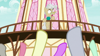 Mayor Mare sees something off-screen S9E25