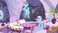 Seeing Rainbow refuse a hoof file.