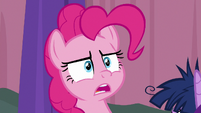 Pinkie Pie looks completely stunned S9E16