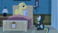 Rainbow Dash caught by patient S2E16