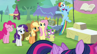 Rainbow Dash getting excited S4E22