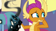 Smolder looking embarrassed S8E2