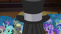 Tirek appears from inside the top hat S4E25