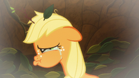 Young Applejack crying in the pit S9E10