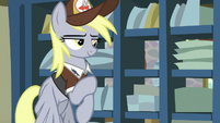 Derpy wiping ink off her hoof S8E10