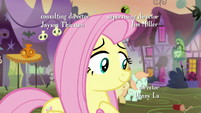 Fluttershy smiling at foals S5E21