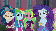 Indigo, RD, Lemon, and Rarity looking confident EG3