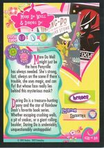 Mare Do Well & Daring Do Enterplay trading card back