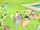Ponies gathering around Bloom, Granny, Flim, and Flam S4E20.png