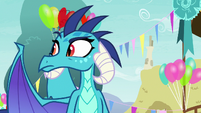 Princess Ember looking for Twilight Sparkle S7E15