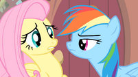 Rainbow looking at Fluttershy S4E07