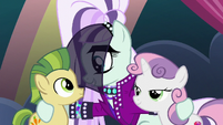 Rara with super-teeth colt and Sweetie Belle S5E24